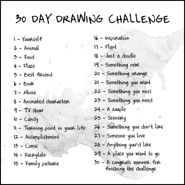 Drawing 30 Days Drawing Challenge